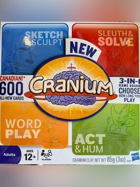 New Cranium Board Game - Colorful Brain Logo
